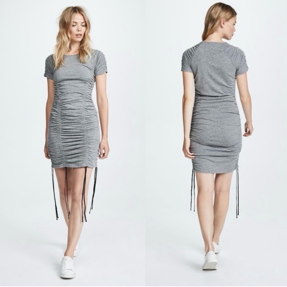 Cinq a Sept Estella ruched jersey mini dress